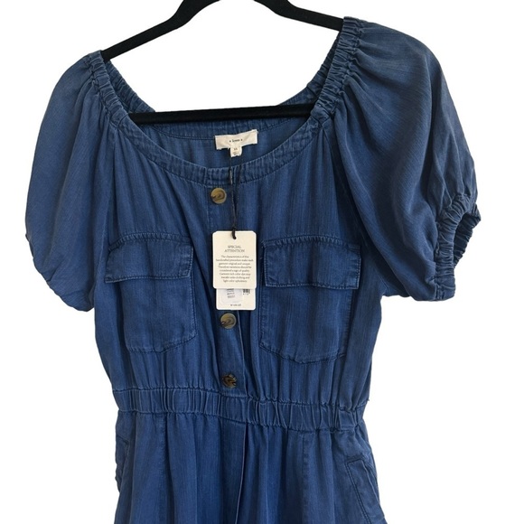 NWT A Loves A 100% Lyocell Chambray Dress, Size XS - Picture 2 of 7
